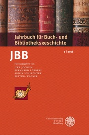 Jahrbuch für Buch- und Bibliotheksgeschichte 1/2016