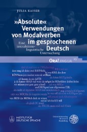 'Absolute' Verwendungen von Modalverben im gesprochenen Deutsch - Cover