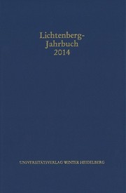 Lichtenberg-Jahrbuch 2014 - Cover