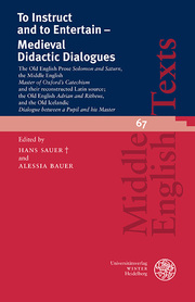 To Instruct and to Entertain - Medieval Didactic Dialogues