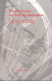 Theodor Fontane: Am Ende des Jahrhunderts I - Cover