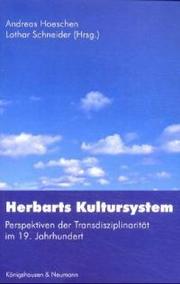 Herbarts Kultursystem - Cover