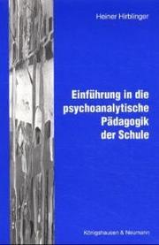 Einführung in die Psychoanalyse der Schule - Cover
