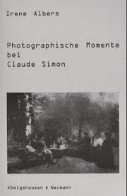 Photographische Momente bei Claude Simon - Cover