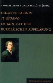 Giuseppe Parinis 'Il Giorno' im Kontext der europäischen Aufklärung - Cover