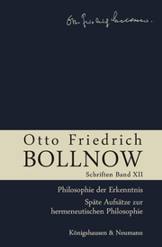 Otto Friedrich Bollnow: Schriften. Band 12 - Cover