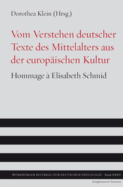 Vom Verstehen deutscher Texte des Mittelalters aus der europäischen Kultur - Cover