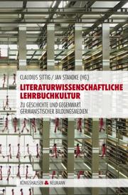 Literaturwissenschaftliche Lehrbuchkultur - Cover