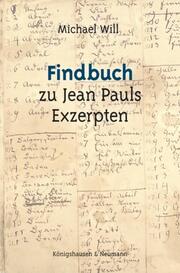 Findbuch zu Jean Pauls Exzerpten - Cover