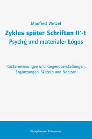 Zyklus später Schriften II+-1 Psyché und materialer Lógos - Cover