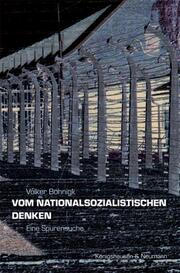 Vom nationalsozialistischen Denken - Cover