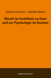 Wundt im Verhältnis zu Kant und zur Psychologie im Kontext