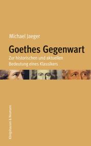 Goethes Gegenwart - Cover