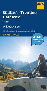 ADAC Urlaubskarte Italien Südtirol, Trentino, Gardasee 1:200 000
