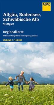ADAC Regionalkarte Blatt 15 Allgäu, Bodensee, Schwäbische Alb 1:150 000