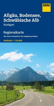 ADAC Regionalkarte Deutschland Blatt 15 Allgäu, Bodensee, Schwäbische Alb - Cover