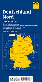 ADAC Länderkarte Deutschland Nord 1:500.000 - Abbildung 1