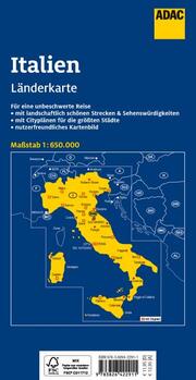 ADAC Länderkarte Italien 1:650.000 - Abbildung 1