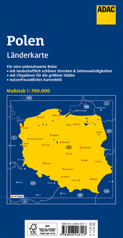ADAC Länderkarte Polen 1:700.000 - Abbildung 5