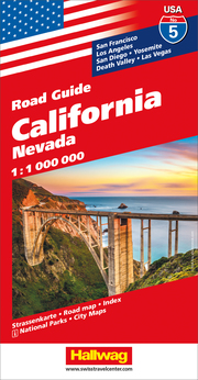 California, Nevada, Road Guide Nr. 5, Strassenkarte 1:1 Mio
