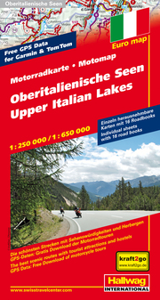Oberitalienische Seen MotoMap Motorradkarte 1:250 000/1:650 000