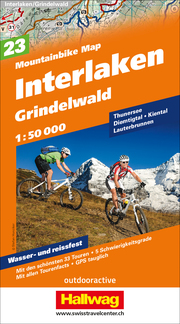 Interlaken-Grindelwald Nr. 23 Mountainbike-Karte 1:50 000