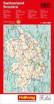 Schweiz/Suisse Strassenkarte 1:303 000 - Abbildung 1