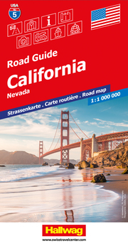 California, Nevada Strassenkarte 1:1 Mio., Road Guide Nr. 5