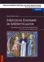 Städtische Ehepaare im Spätmittelalter - Cover