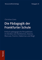 Die Pädagogik der Frankfurter Schule - Cover