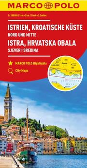 MARCO POLO Karte Istrien, Kroatische Küste Nord und Mitte 1:200 000