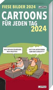 Fiese Bilder Cartoons für jeden Tag 2024: Tageskalender - Cover