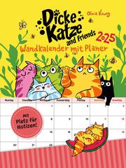 Dicke Katze and Friends - Wandkalender mit Planer 2025 - Abbildung 3