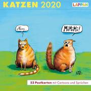 Katzen - Postkartenkalender 2020