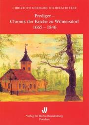 Prediger - Chronik der Kirche zu Wilmersdorf (1665-1846) - Cover