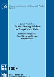 Die Rückführungsrichtlinie der Europäischen Union - Cover