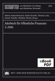 Jahrbuch für öffentliche Finanzen 2-2016 - Cover