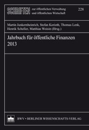 Jahrbuch für öffentliche Finanzen 2013 - Cover