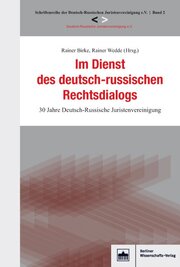 Im Dienst des deutsch-russischen Rechtsdialogs - Cover