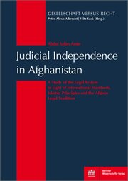 Judicial Independence in Afghanistan - Cover