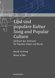Lied und populäre Kultur / Song and Popular Culture 63 (2018) - Cover
