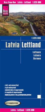 Landkarte Lettland/Latvia (1:325.000)
