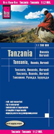 Landkarte Tansania, Ruanda, Burundi (1:1.200.000)