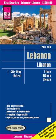 Landkarte Libanon/Lebanon (1:200.000)