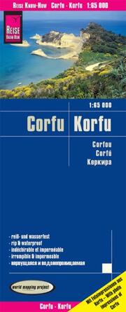 Landkarte Korfu/Corfu (1:65.000)