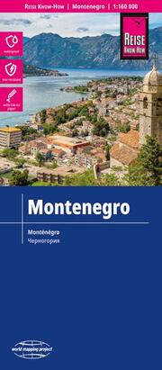 Landkarte Montenegro (1:160.000)