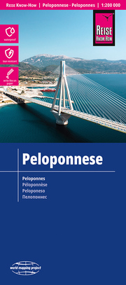 Landkarte Peloponnese / Peloponnes (1:200.000)