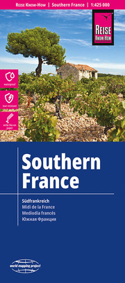 Landkarte Südfrankreich/Southern France (1:425.000)