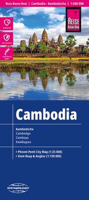 Landkarte Kambodscha/Cambodia (1:500.000)