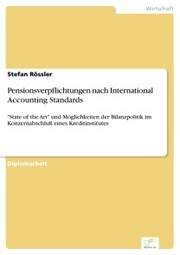 Pensionsverpflichtungen nach International Accounting Standards - Cover